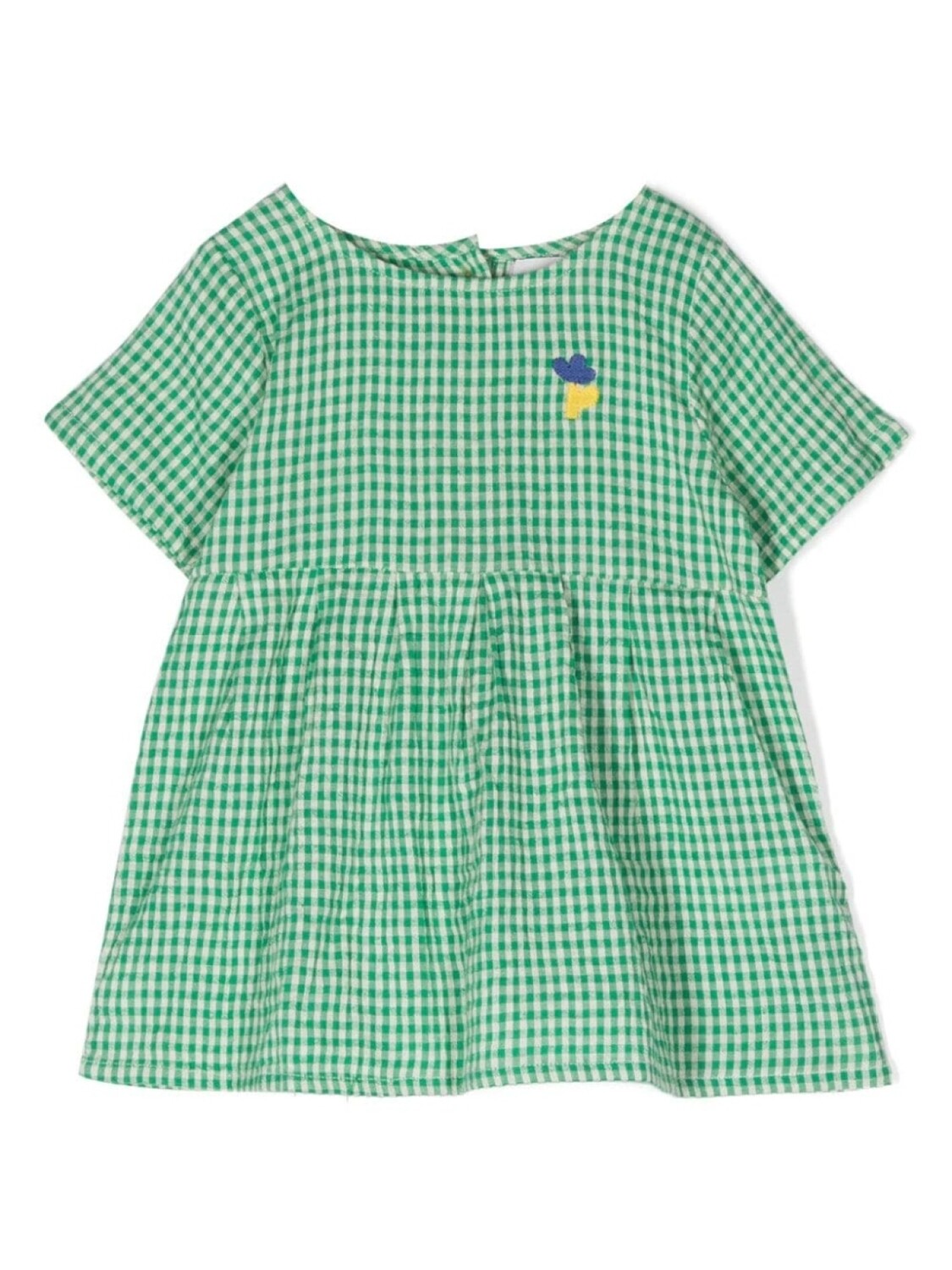 

Bobo Choses льняное платье в клетку гингем, зеленый