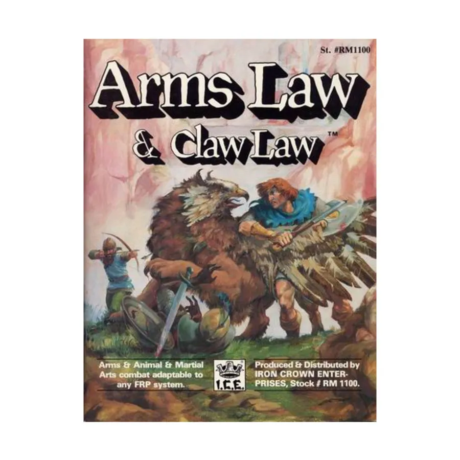 

Arms Law & Claw Law (2nd Edition, 1st Printing), Rolemaster (2nd Edition), мягкая обложка