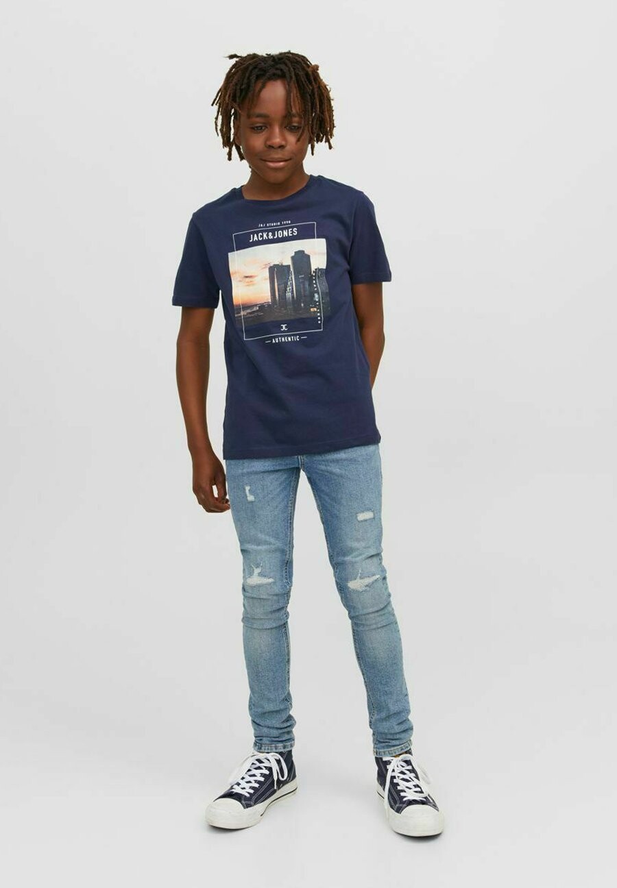 

Футболка с принтом Jack & Jones, темно-синий