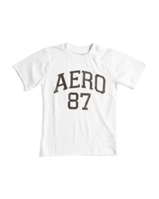 

Футболка с рисунком для маленьких мальчиков Aeropostale Kids, белый