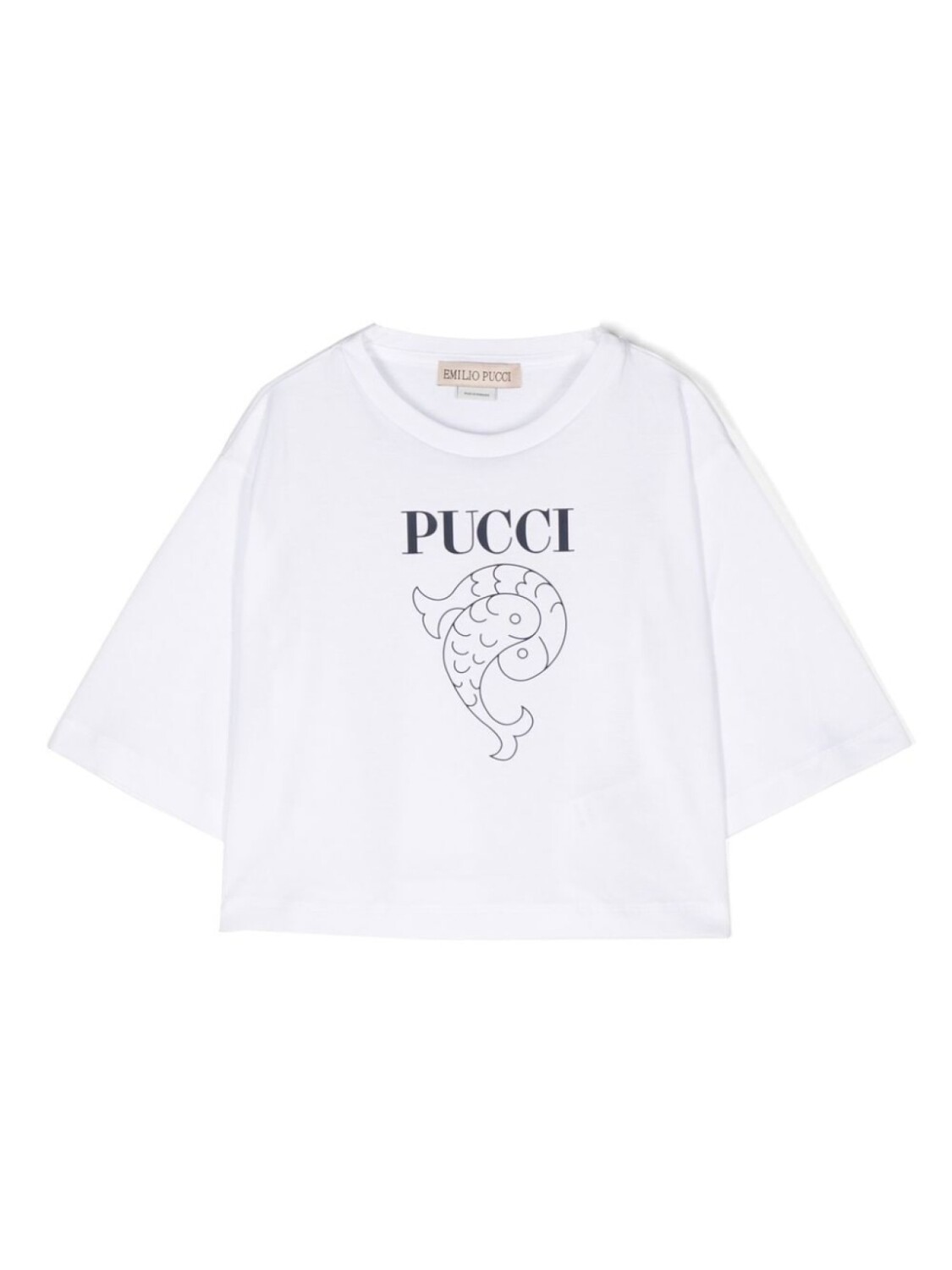 

Pucci футболка с логотипом, белый