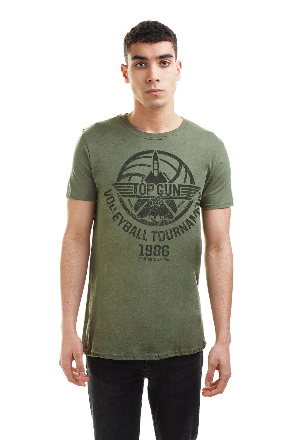 цена Хлопковая футболка для волейбола TOP GUN, зеленый