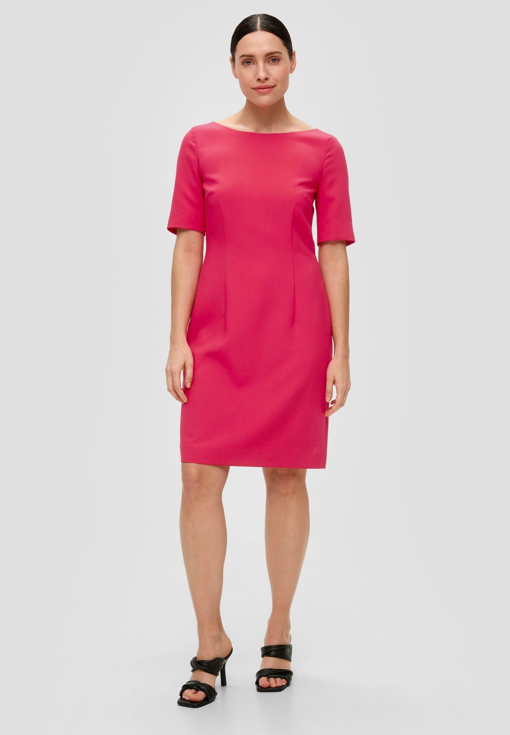 Повседневное платье MIT U-BOOT-AUSSCHNITT s.Oliver BLACK LABEL, цвет pink