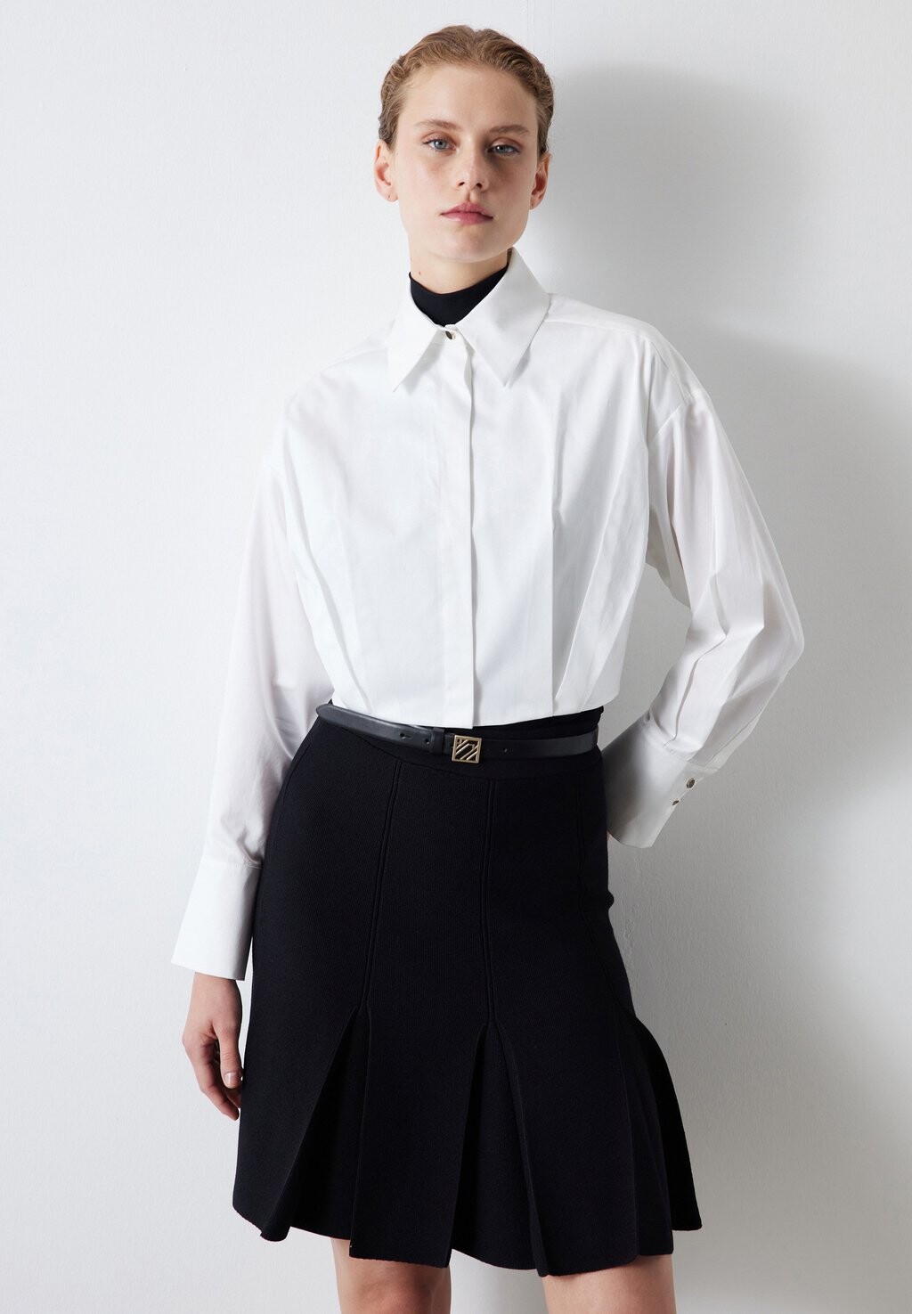 Рубашка PLEATED CROPPED Ipekyol, белый рубашка givenchy cropped white белый