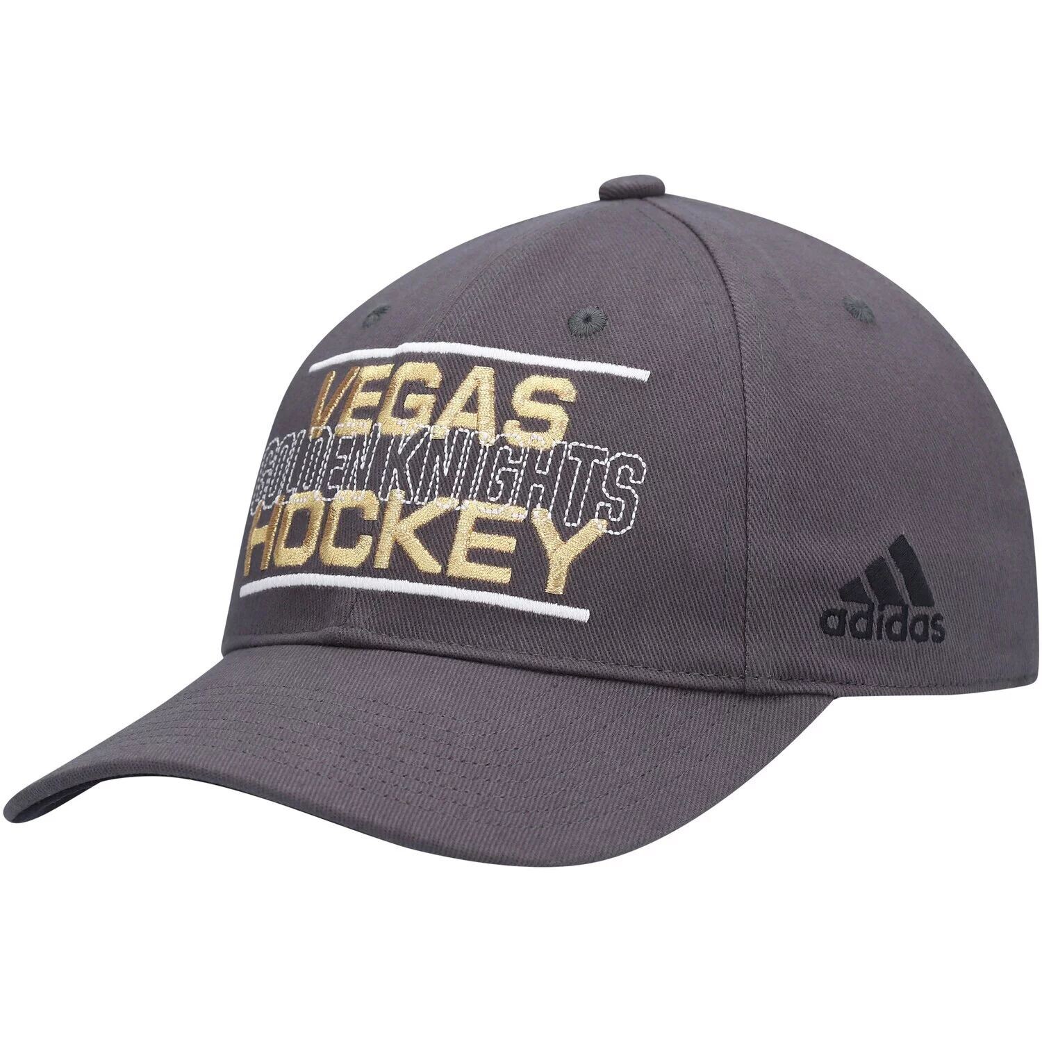 

Мужская кепка adidas Grey Vegas Golden Knights Slouch Flex Hat
