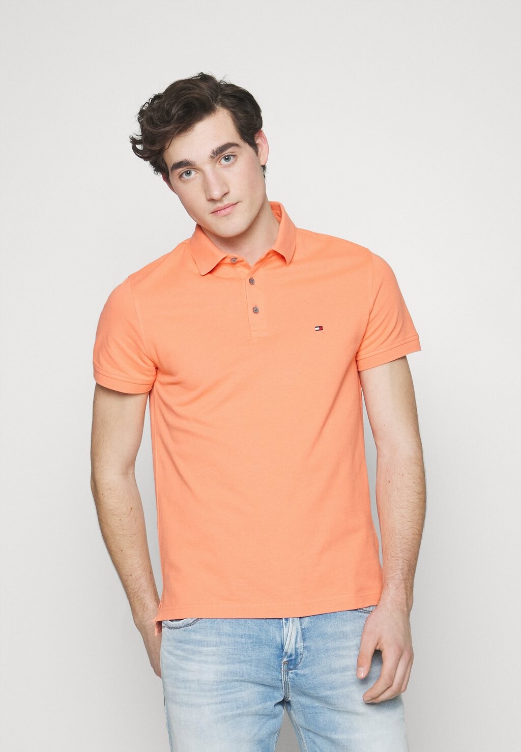 

Polo 1985 SLIM Tommy Hilfiger, персиковые сумерки