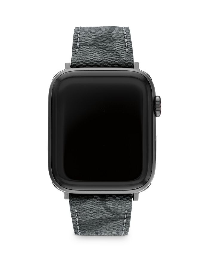 

Apple Watch Фирменный холщовый ремешок, 42 мм и 44 мм COACH, черный