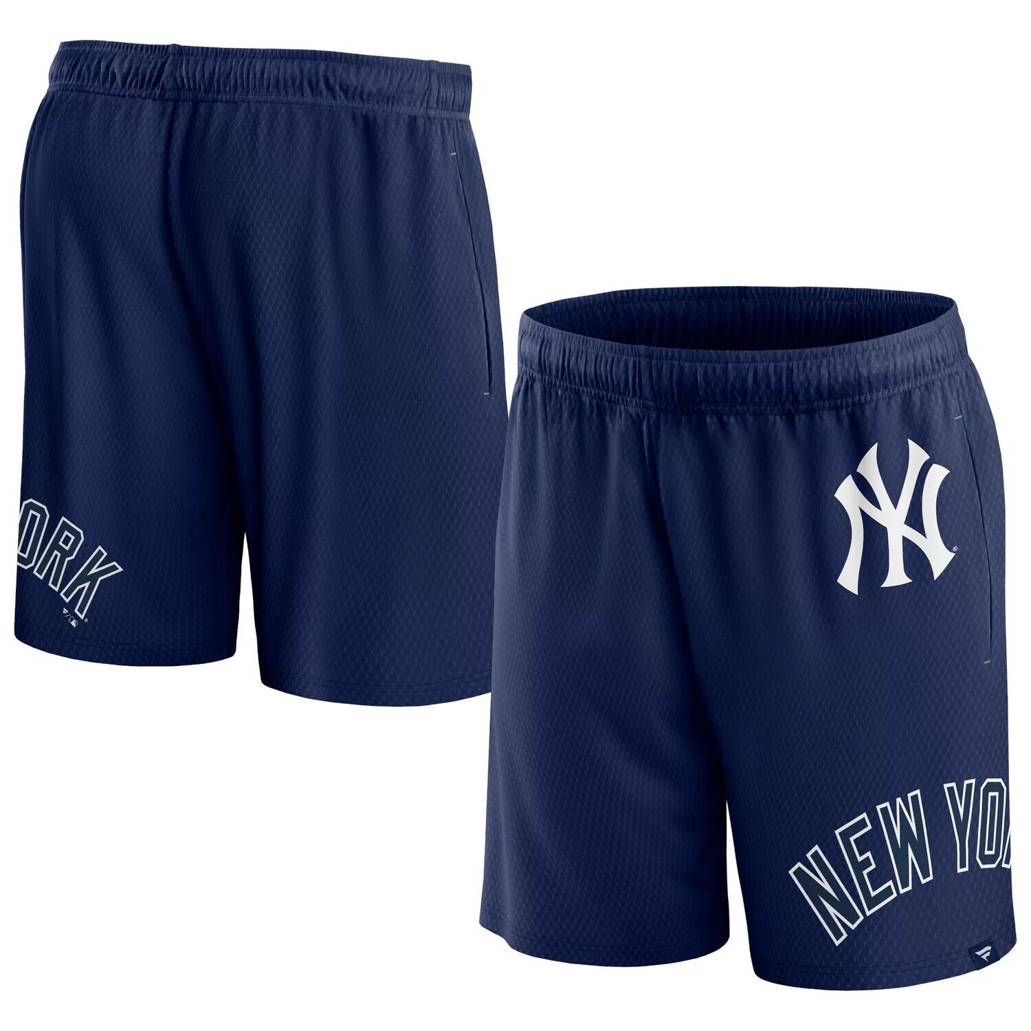 

Мужские фирменные темно-синие шорты из клинчерной сетки New York Yankees Fanatics