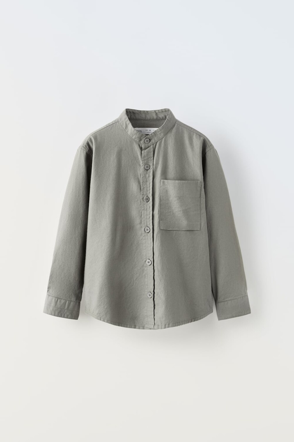 

Рубашка из саржи ZARA, серый