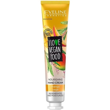 Ich Liebe Vegan Food Питательный крем для рук «Манго и шалфей», 50 мл, Eveline Cosmetics