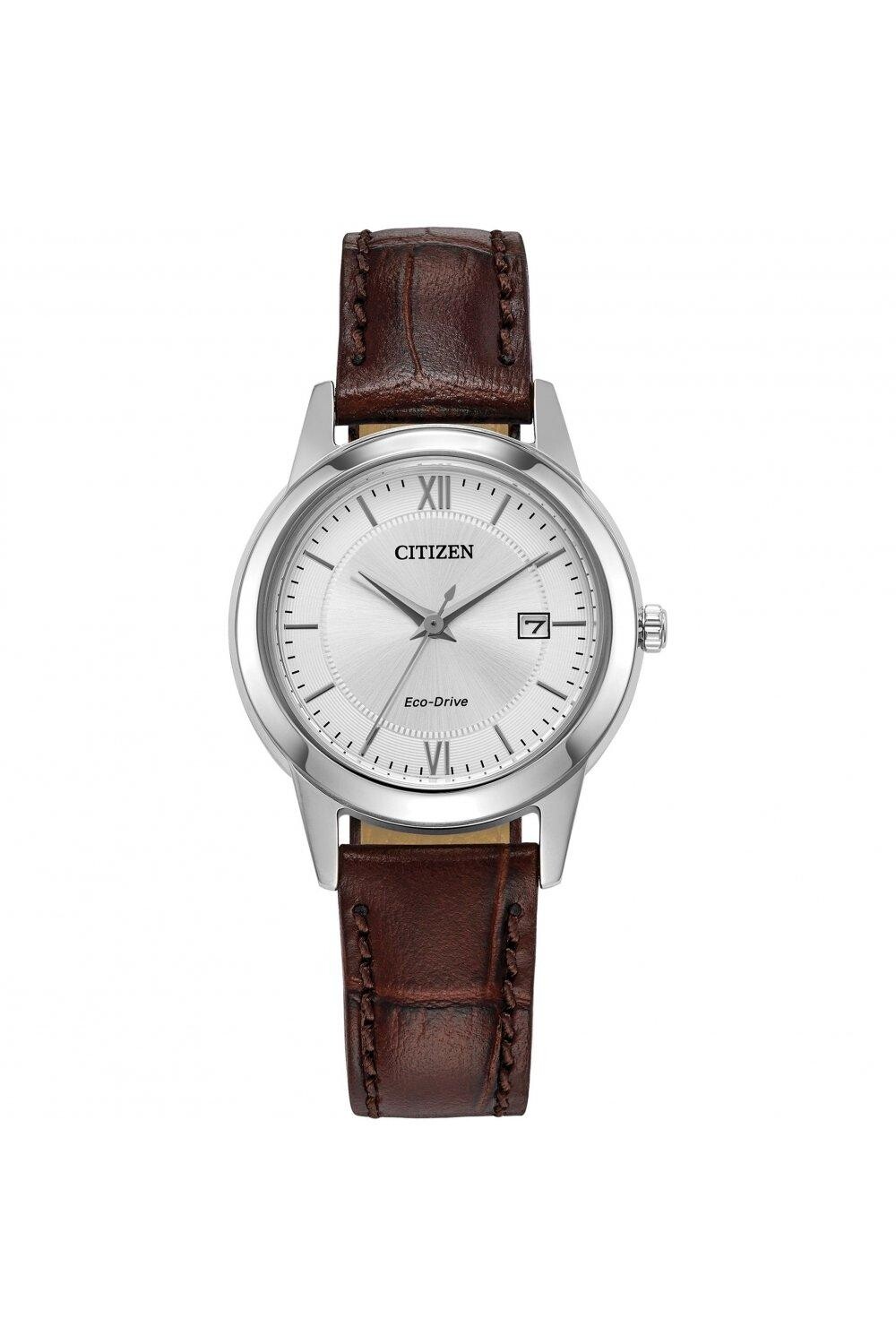 

Женские часы Eco-Drive с ремешком из нержавеющей стали — Fe1087-28A Citizen, белый