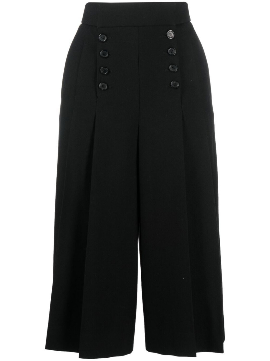 

Saint Laurent укороченные шерстяные брюки, черный