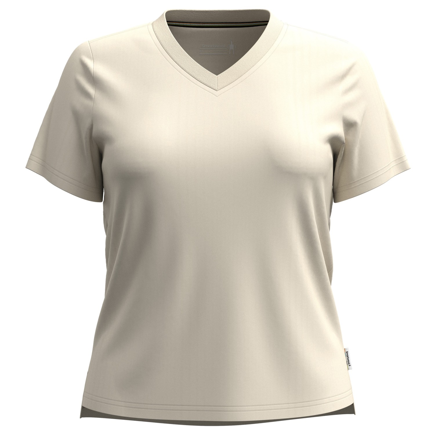 Рубашка из мериноса Smartwool Women's Perfect V Neck Tee, цвет Almond