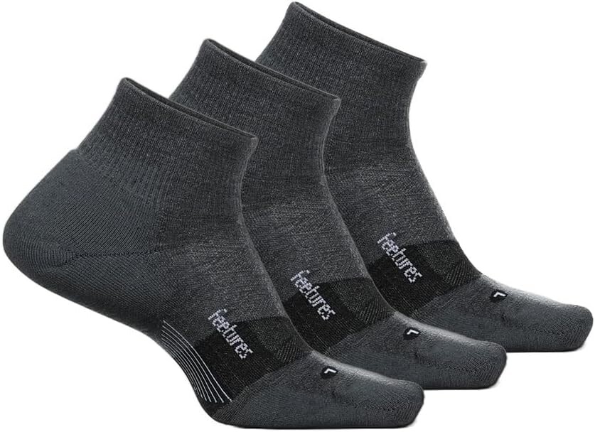 

Носки Feetures Merino 10 Cushion Quarter 3-Pair Pack, цвет Gray 1