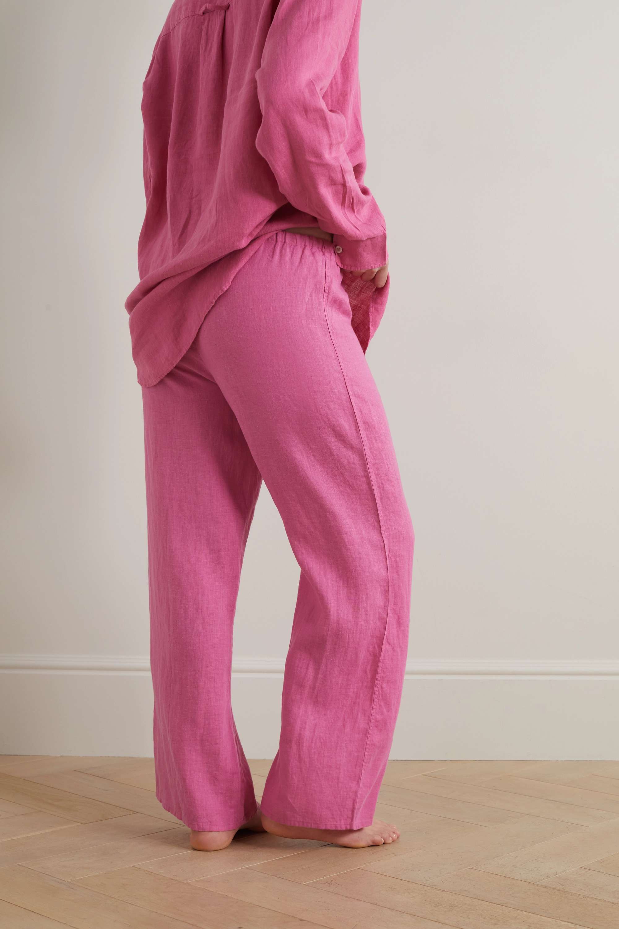 DESMOND & DEMPSEY + льняные брюки NET SUSTAIN, розовый