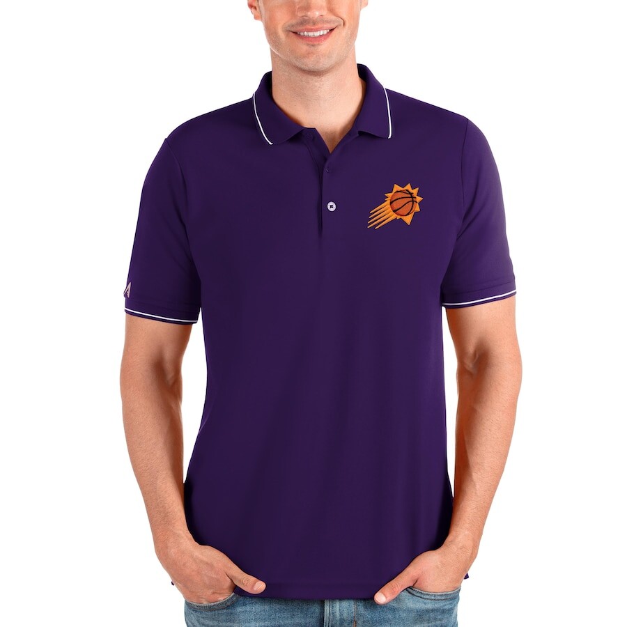 

Поло с коротким рукавом Antigua Phoenix Suns, фиолетовый