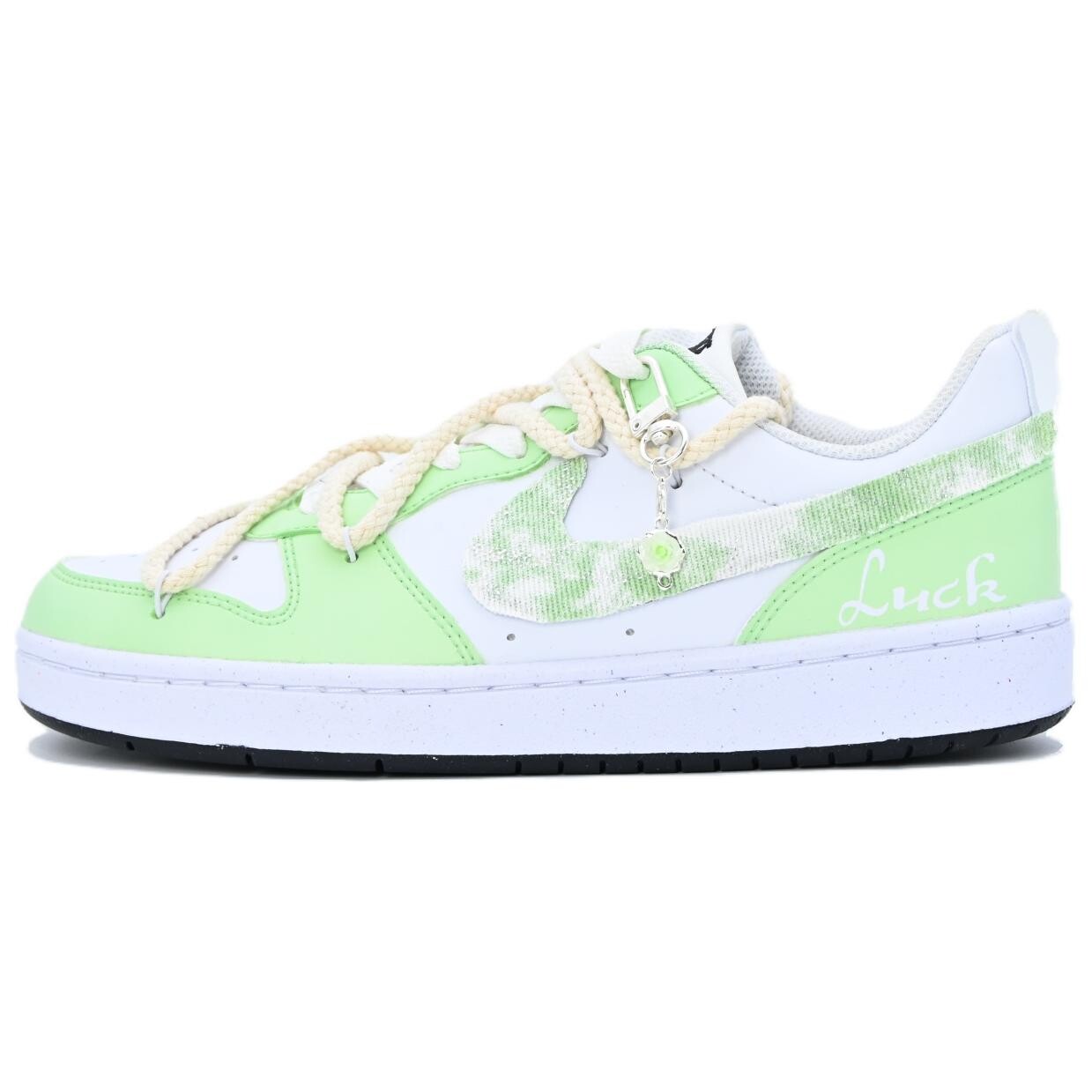 

Кроссовки Nike Court Borough Skateboarding Shoes Women's Low-top Green/White, зеленый