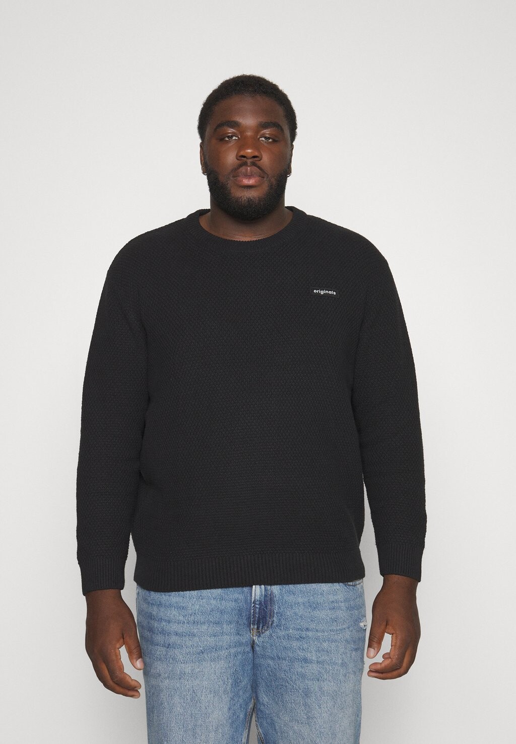 

Свитер JORSILVERLAKE CREW NECK Jack & Jones, черный