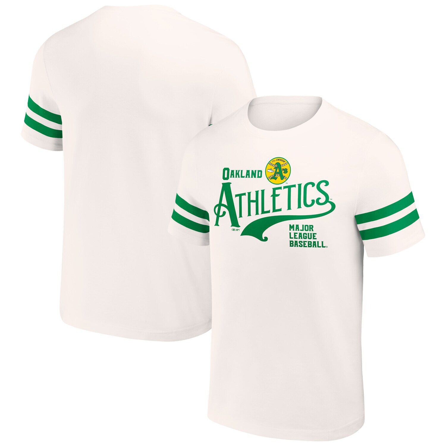 

Мужская винтажная футболка Darius Rucker Collection от Fanatics Cream Oakland Athletics Yarn Dye