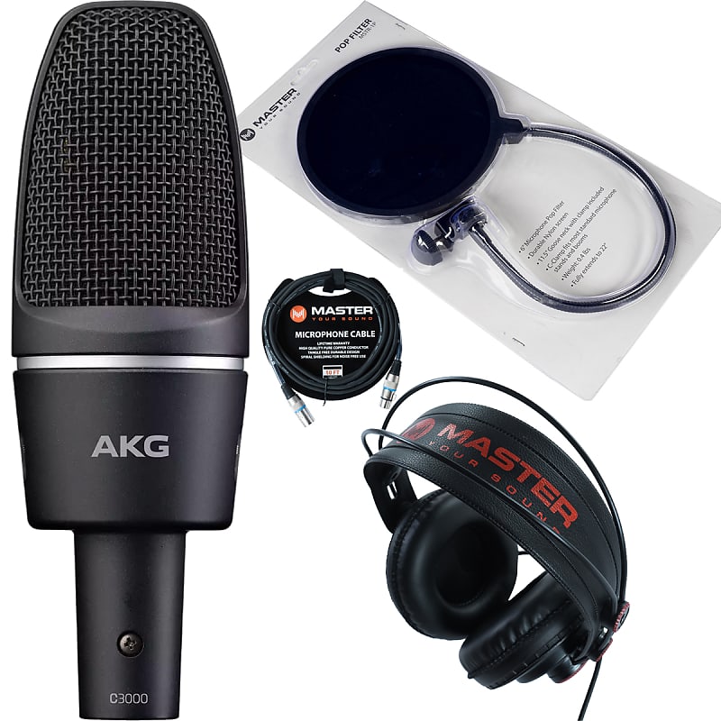 Конденсаторный микрофон AKG C3000 akg cgn521sts настольный конденсаторный кардиоидный микрофон типа gooseneck