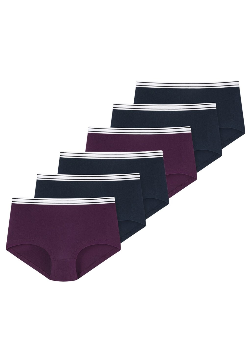 

Трусы 6ER PACK Schiesser, цвет dunkelblau lila