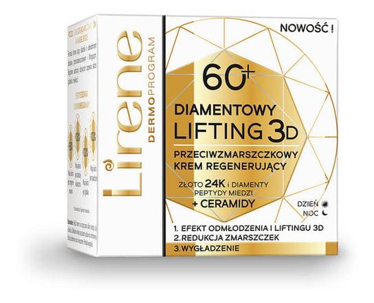 

Регенерирующий крем против морщин 60+ 50мл Lirene Diamond Lifting 3D