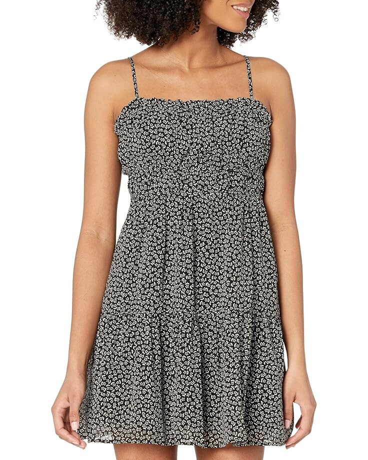 

Платье Madewell Amber Cami Sophia Mini - Print, цвет True Black