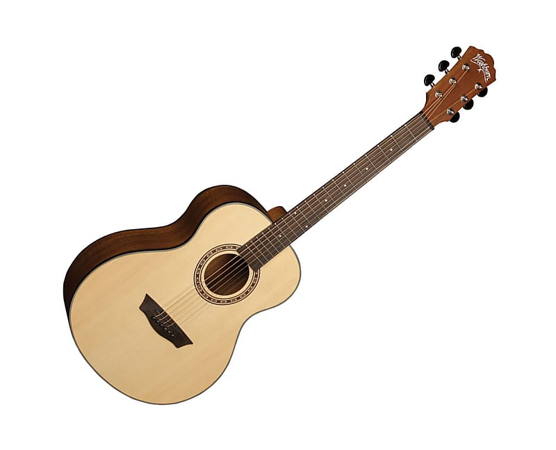 Акустическая гитара Washburn AGM5K Apprentice Series G-Mini Acoustic Guitar - Natural акустическая гитара washburn black matte g mini 5 apprentice series 7 8 size agm5bmk a