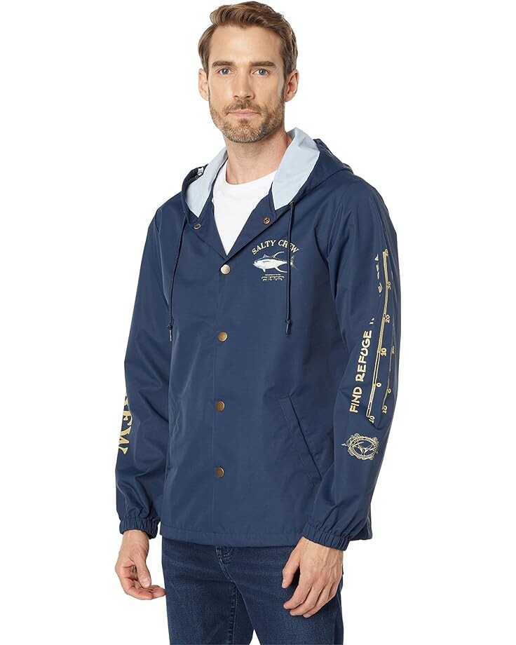 

Куртка Salty Crew Ahi Mount Snap Jacket, темно-синий