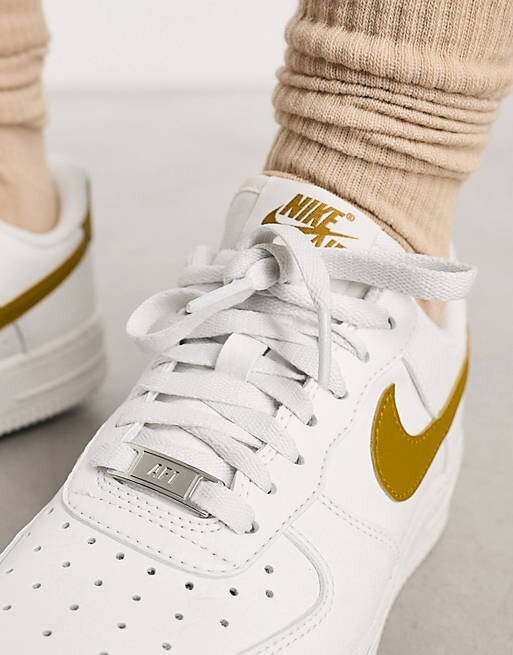 

Бело-бронзовые кроссовки Nike Air Force 1 '07 NN, Коричневый