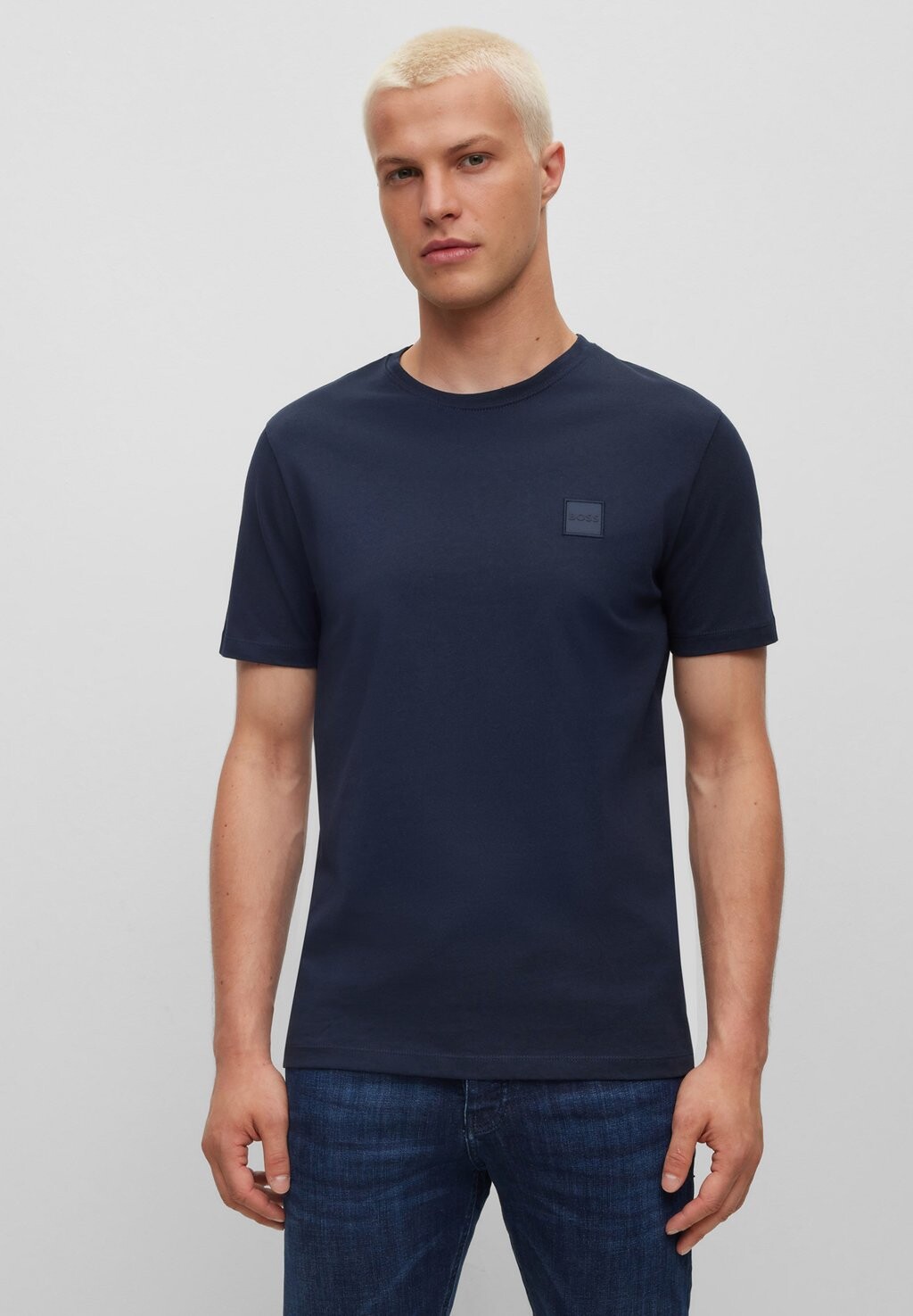 

Базовая футболка Tales BOSS, цвет dark blue