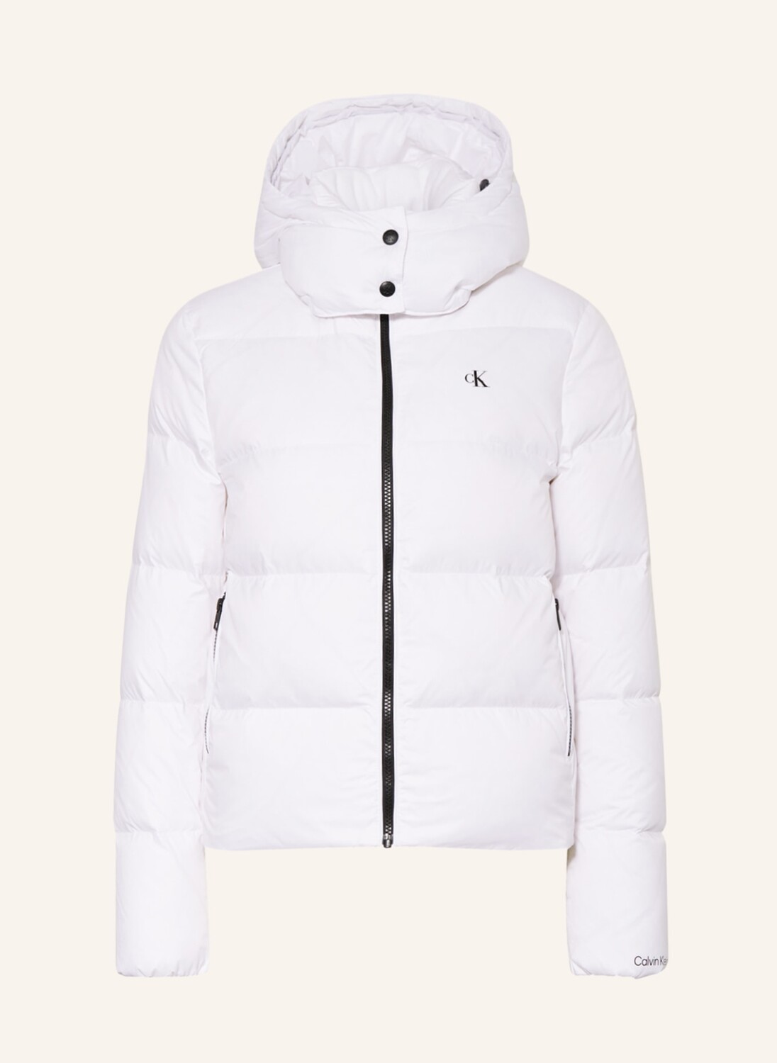 

Пуховик Calvin Klein Jeans mit abnehmbarer Kapuze, белый