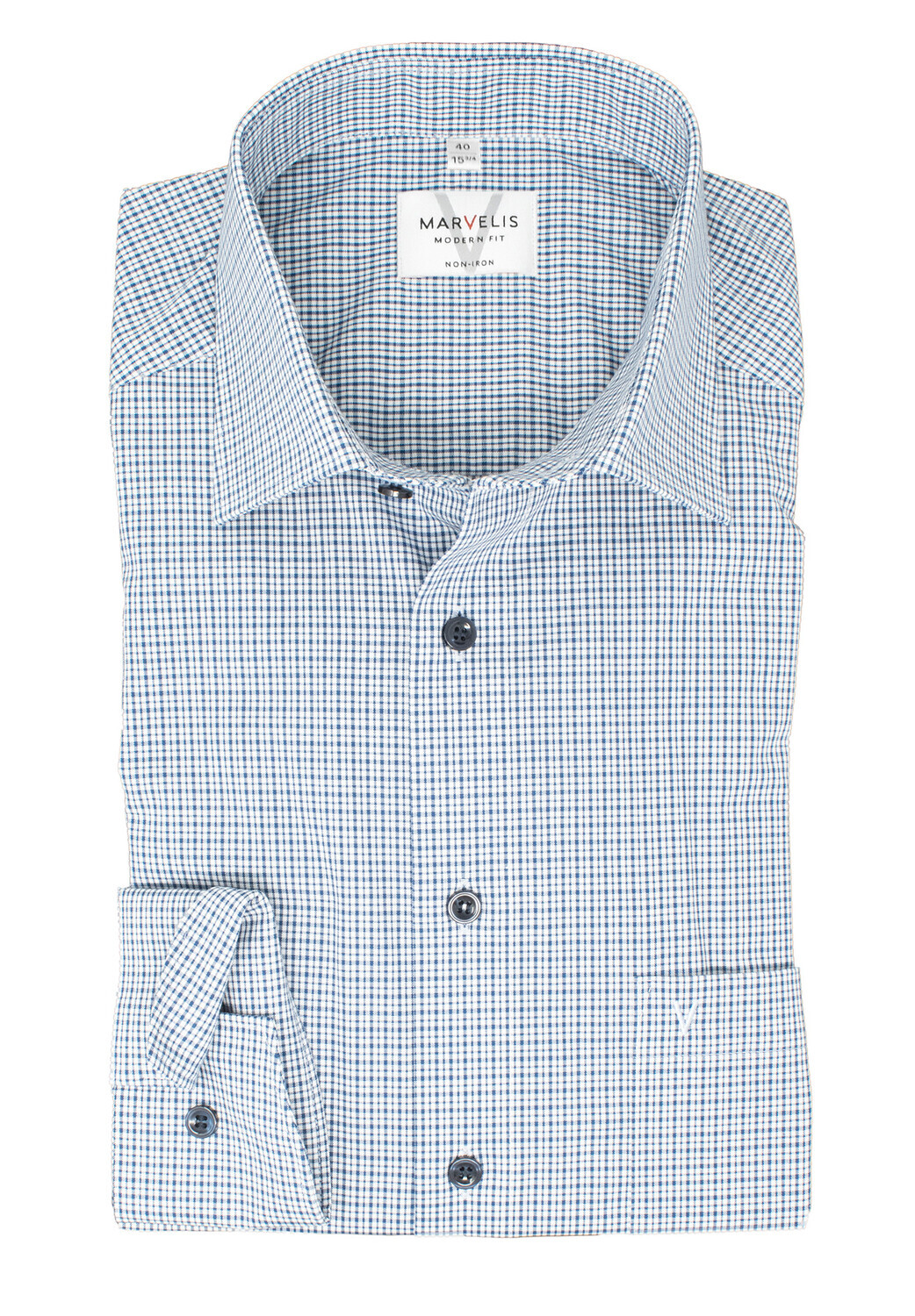 

Рубашка MARVELIS Modern Fit Business, синий