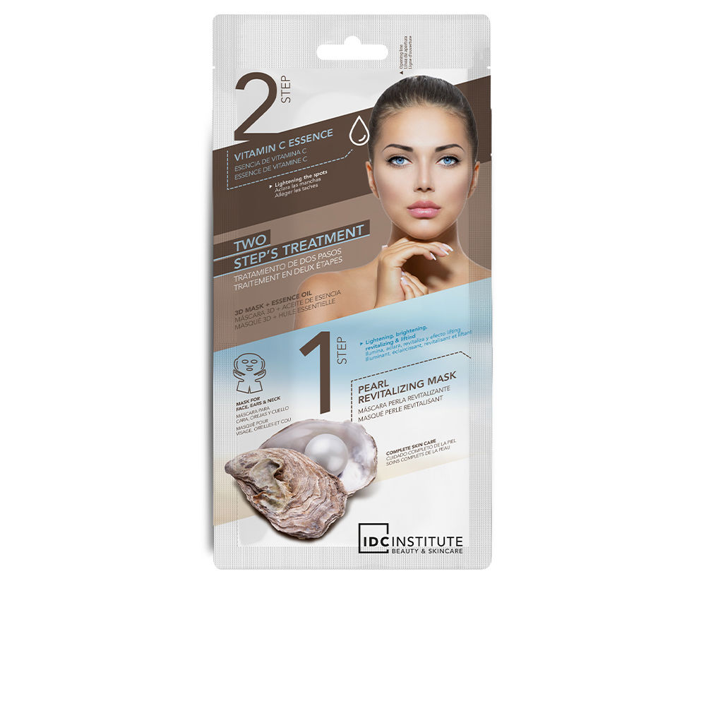 Маска для лица Two step’s treatment pearl revitalizing 3d mask Idc institute, 1 шт цена и фото