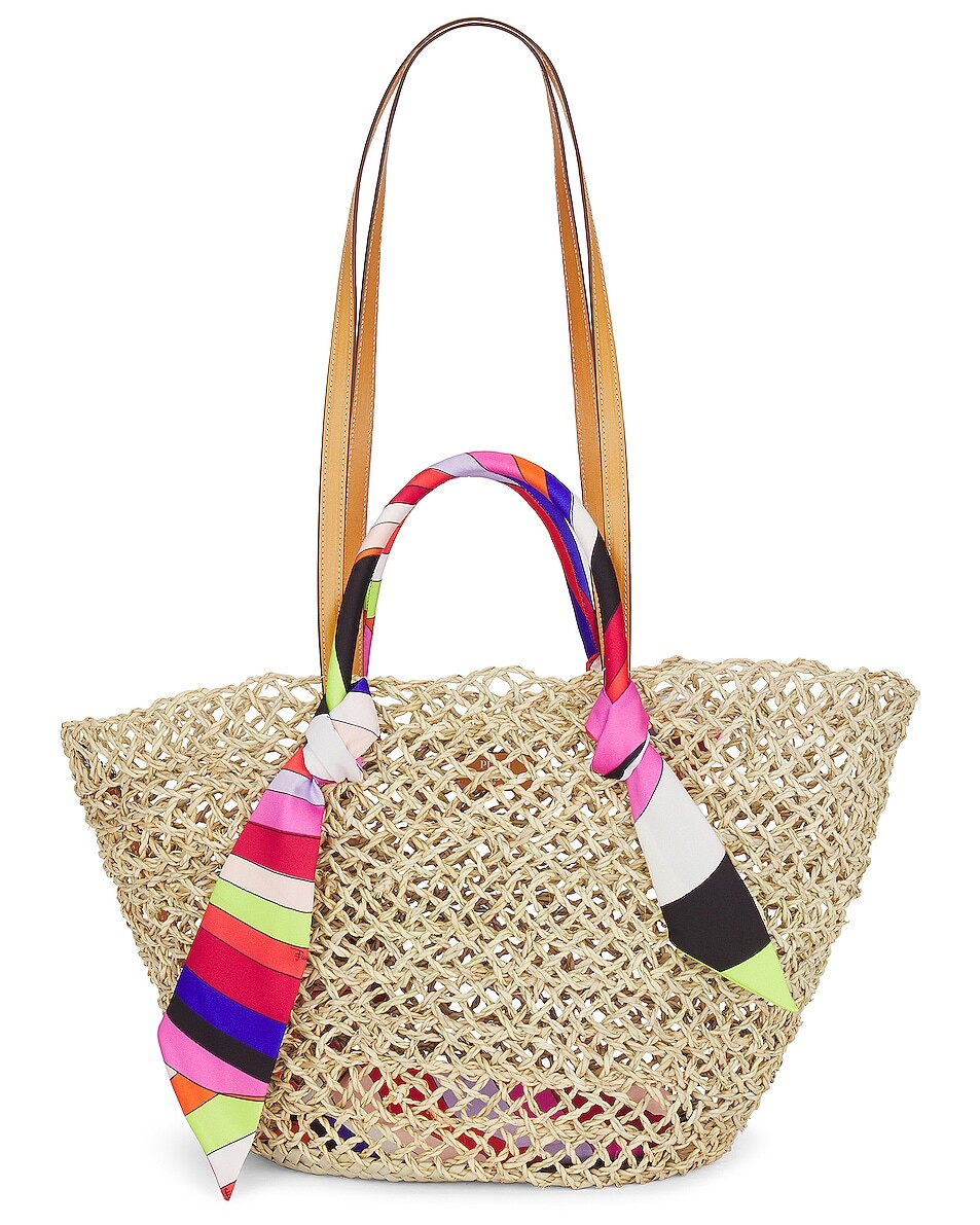 

Сумка через плечо Emilio Pucci Basket Tote, цвет Naturale Aranc & Rosa