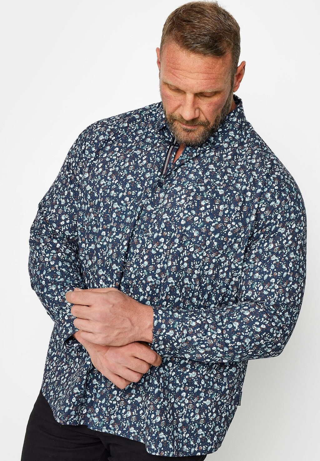 

Рубашка Ditsy Floral Long Sleeve BadRhino, синий