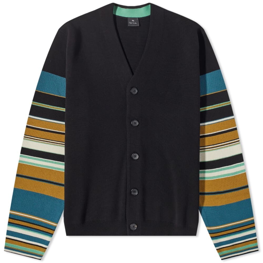 Кардиган в полоску Paul Smith, черный зеленый полосатый кардиган paul smith