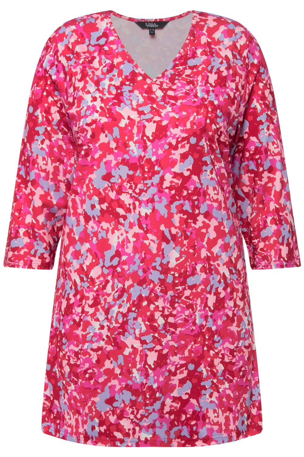 

Футболка Ulla Popken Long, цвет fuchsia pink
