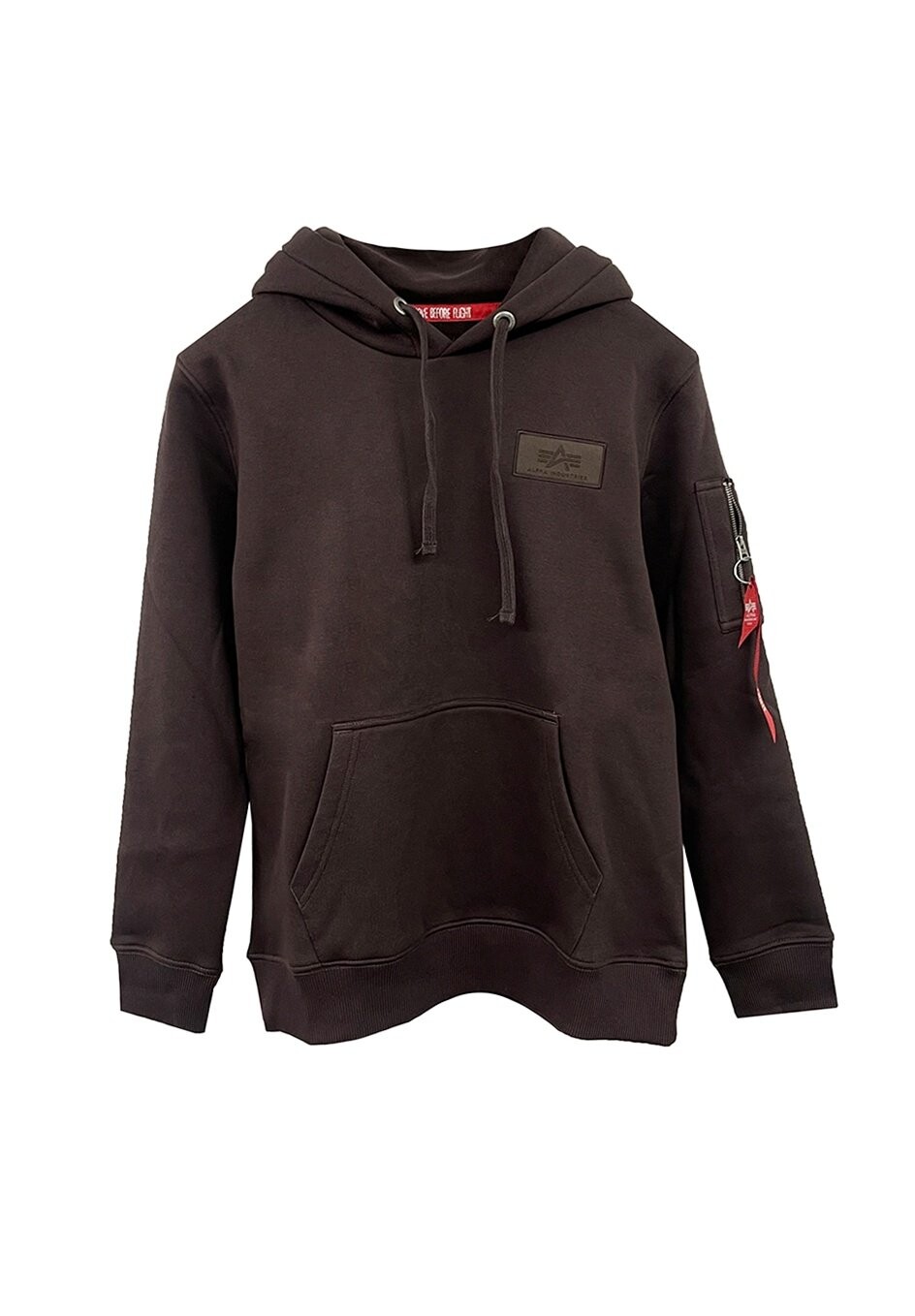 

Толстовка с капюшоном Alpha Industries, темно коричневый