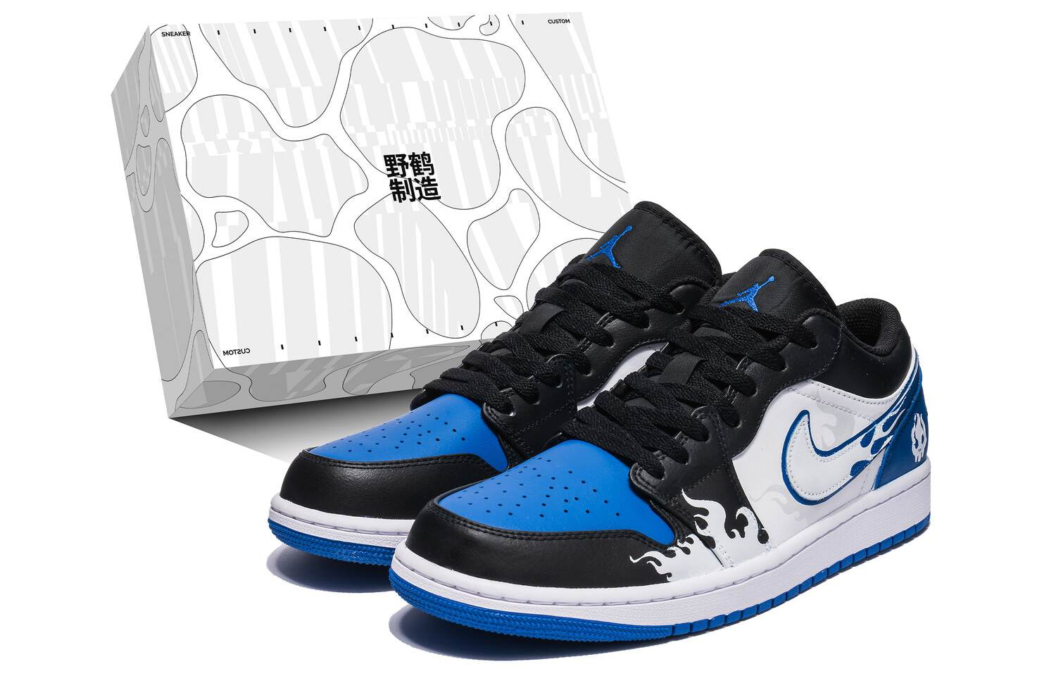 

Кроссовки Air Jordan 1 Vintage Basketball Shoes Men Low-top Navy, черный