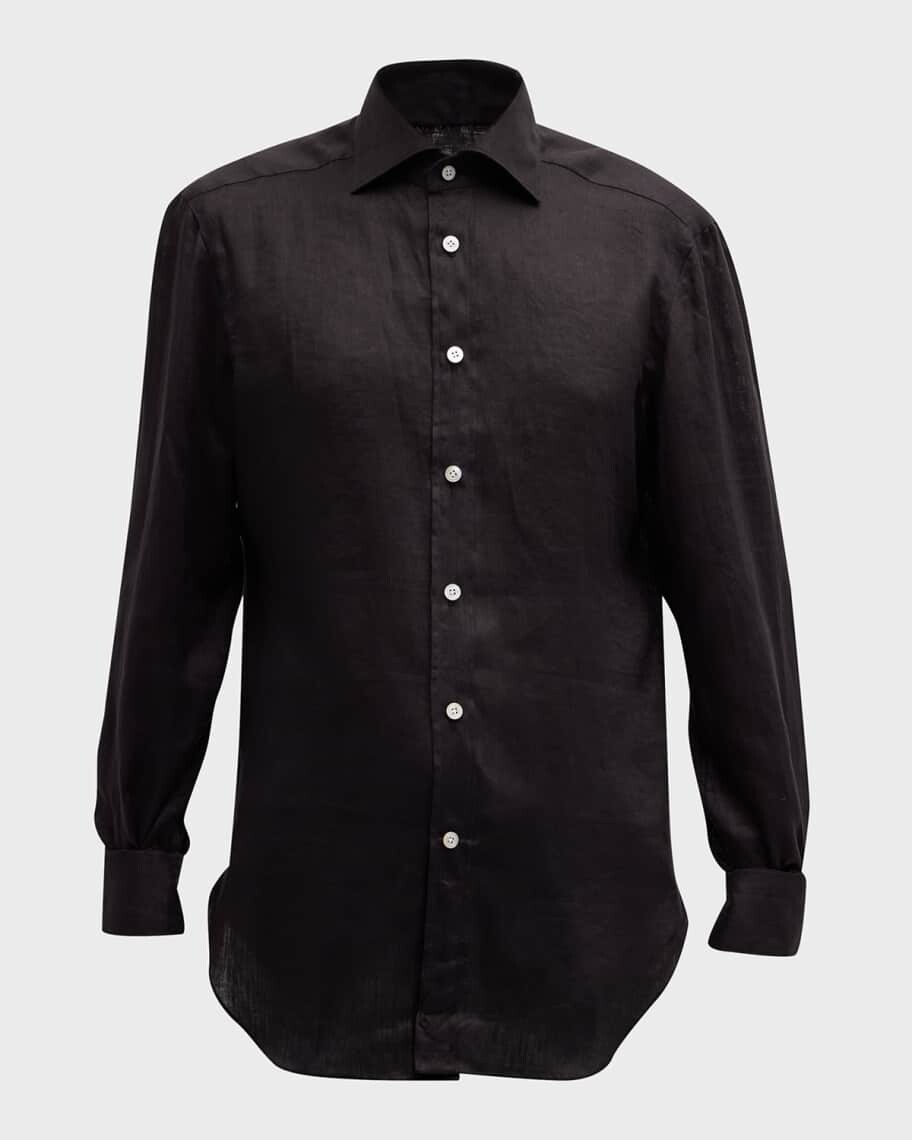 

Мужская льняная спортивная рубашка Kiton