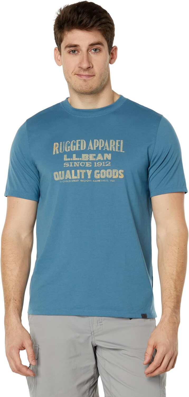 

Футболка Hunter's Graphic Regular L.L.Bean, цвет Iron Blue