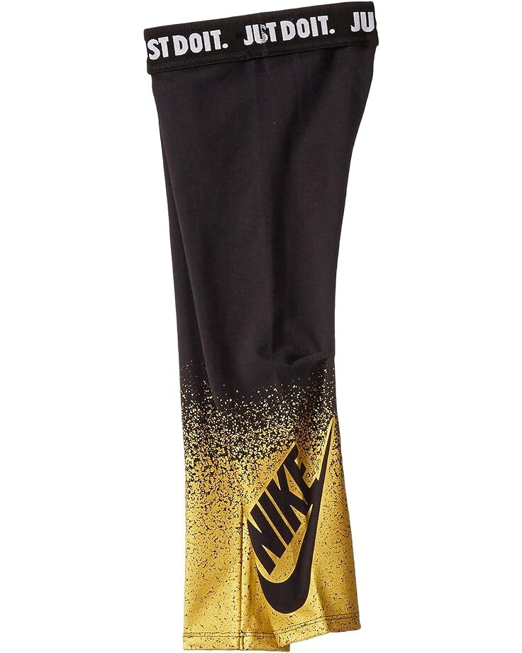 

Брюки Nike Sportswear Metallic Spray Logo Leggings, черный