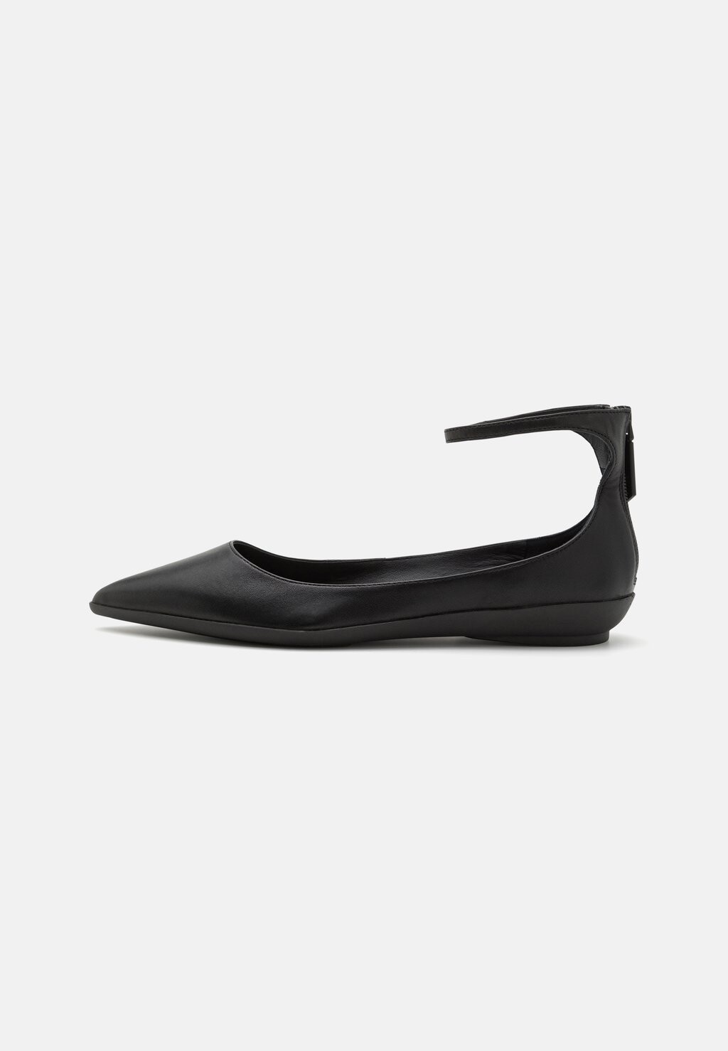 

Балетки с ремешком WRAPPED ANKLE STRAP Calvin Klein, черный