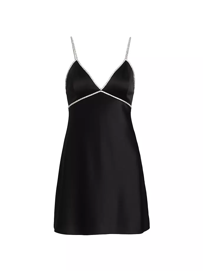 

Платье-комбинация Julienne со стразами Alice + Olivia, черный