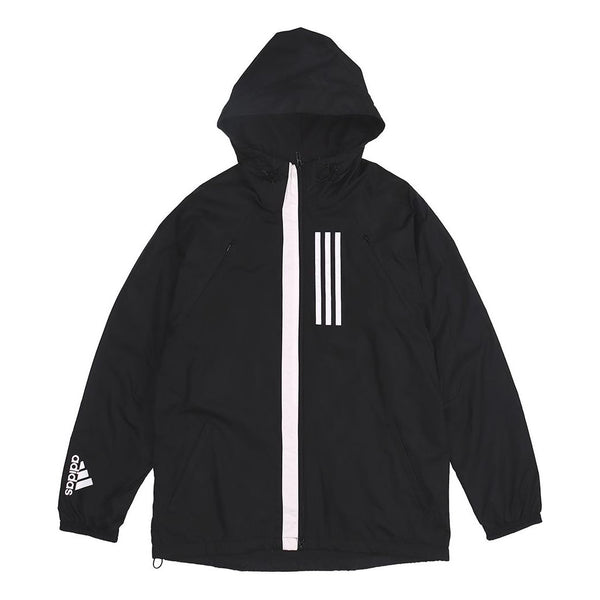 Куртка adidas Outdoor Windproof Sports Hooded Jacket Black, черный