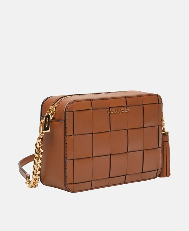 

Кожаная сумка через плечо Michael Michael Kors, коричневый