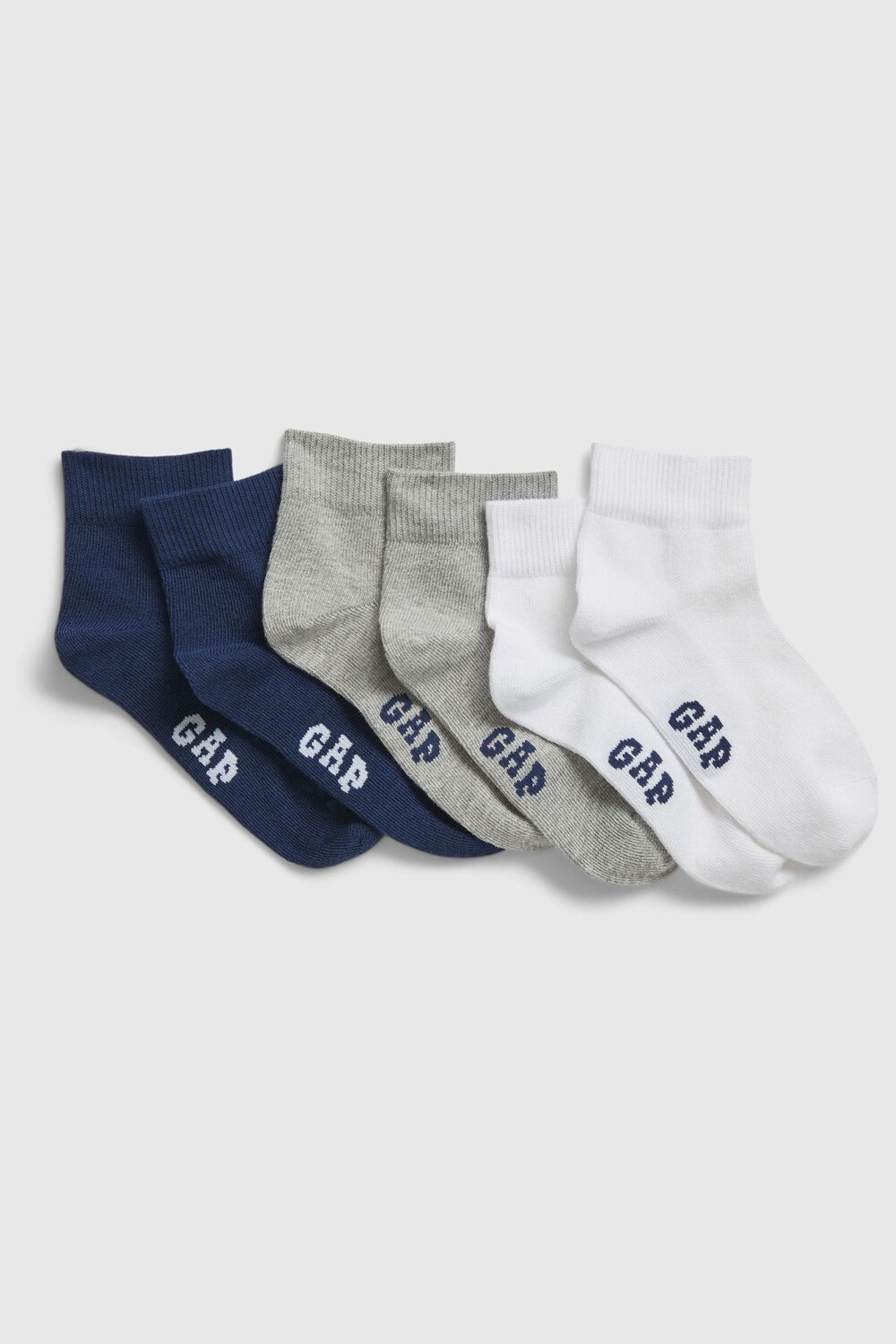Детские носки с логотипом 3 пары Gap, мультиколор