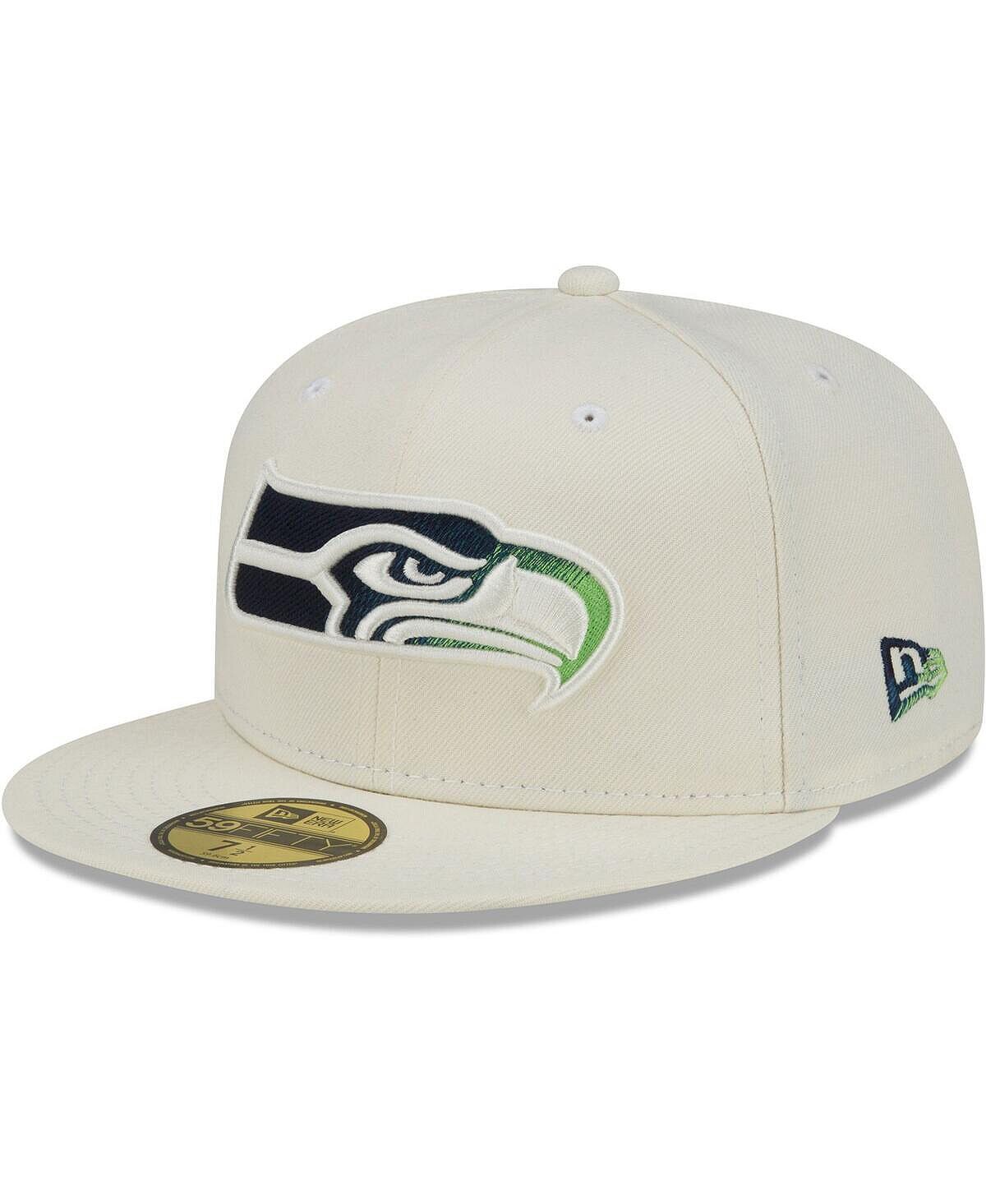 

Мужская кремовая кепка Seattle Seahawks Chrome Color Dim 59FIFTY New Era