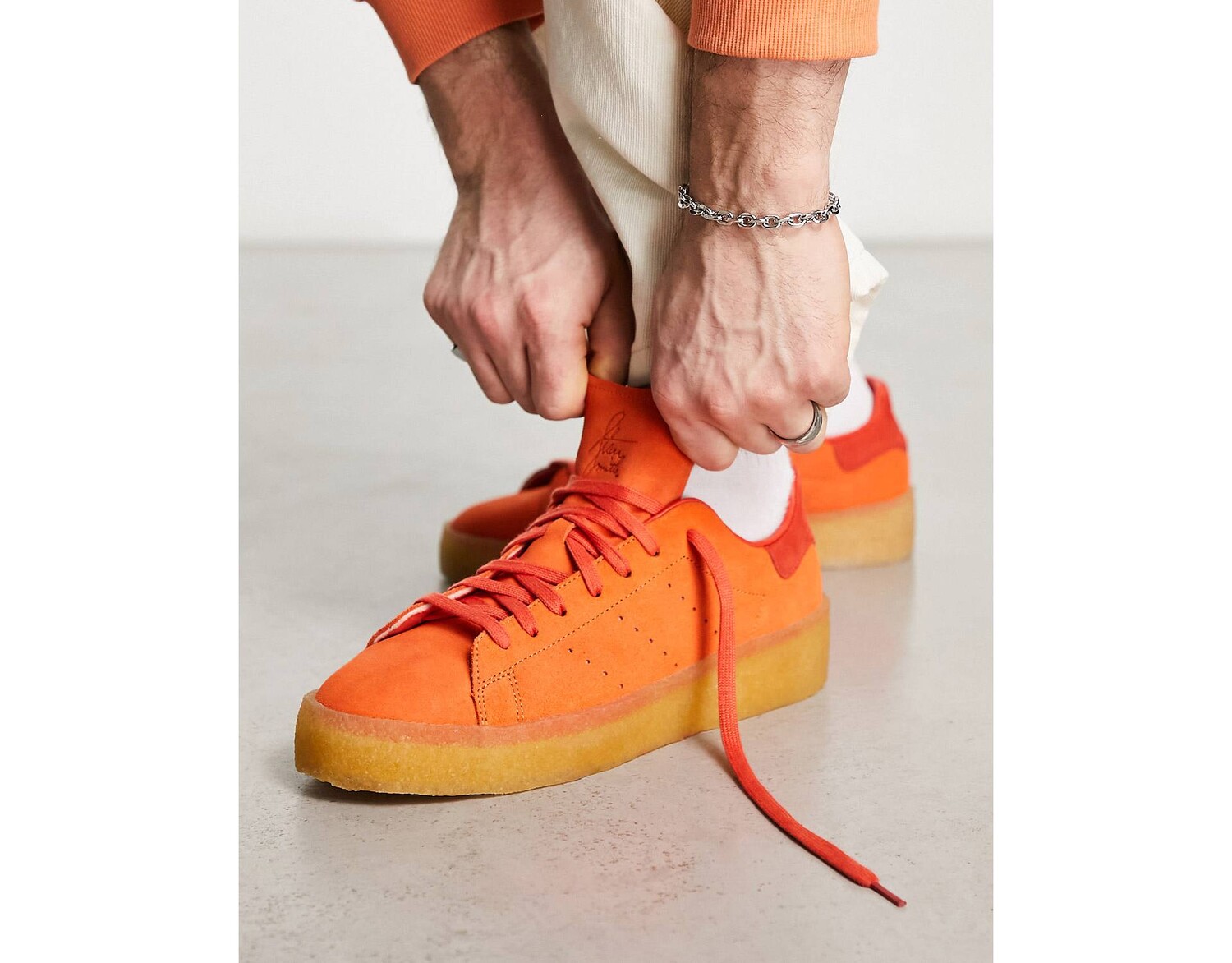

Оранжевые кроссовки adidas Originals Stan Smith Crepe